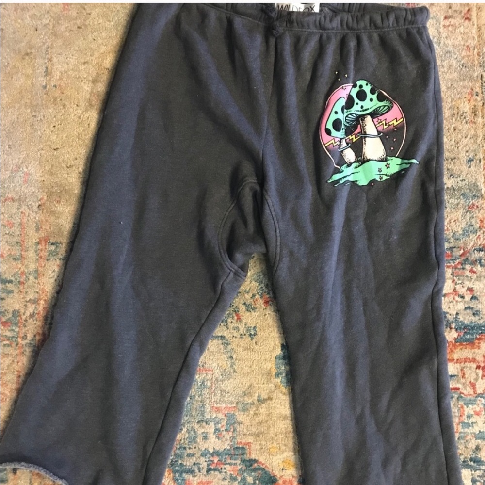 Wildfox mushroom pants joggers Nwt medium